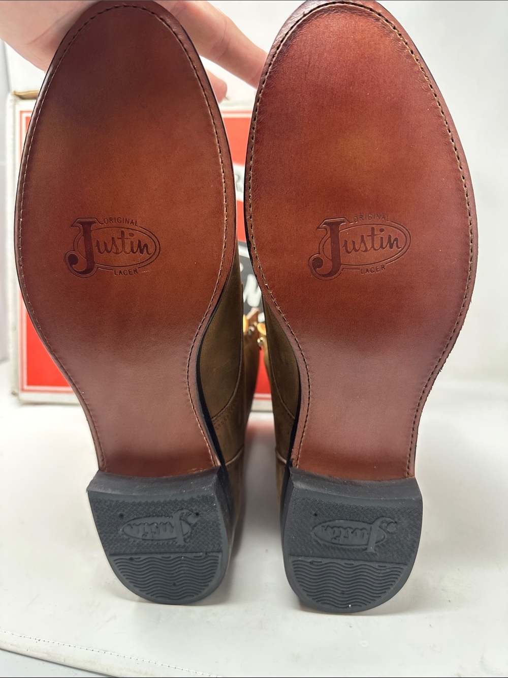 Justin Roper Boots Size 10 - Picture 8 of 11